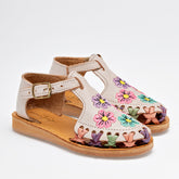 Sandalia cerrada tejida Sheila para Niña preescolar marca Mora Tierra Beige cod. 125250